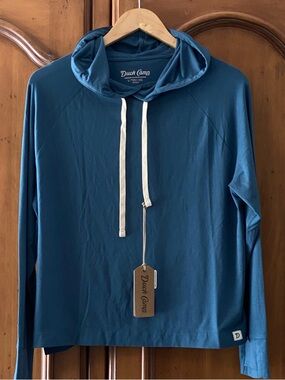 NWT Duck Camp Bamboo Hoodie Top Womens Large Stretch Thin Lightweight  UPF 20+
